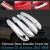 Chrome Car Door Handle Cover For Citroen C5 Aircross 2017- Car Covering Trim Set Exterior Accessories Car Sticker 2018
