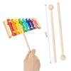 2 Xylophone Mallets, Wooden Mallets, and Hammers for Making Xylophones, Bells, Woodblocks, and Bells (2 Maple Pieces)