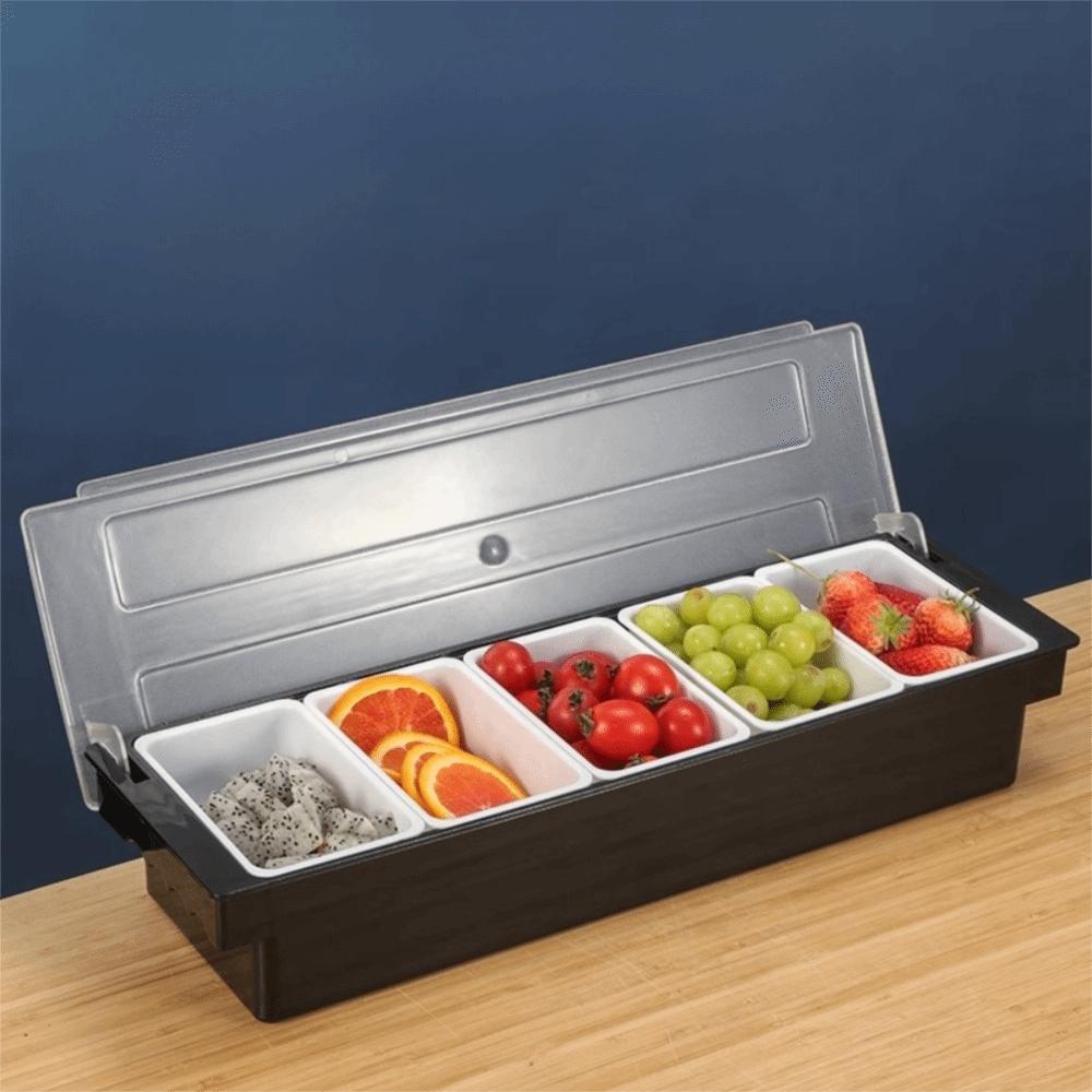 With Lid Compartmental Seasoning Box Detachable Compartment Trays Seasoning Tank  Ingredient
