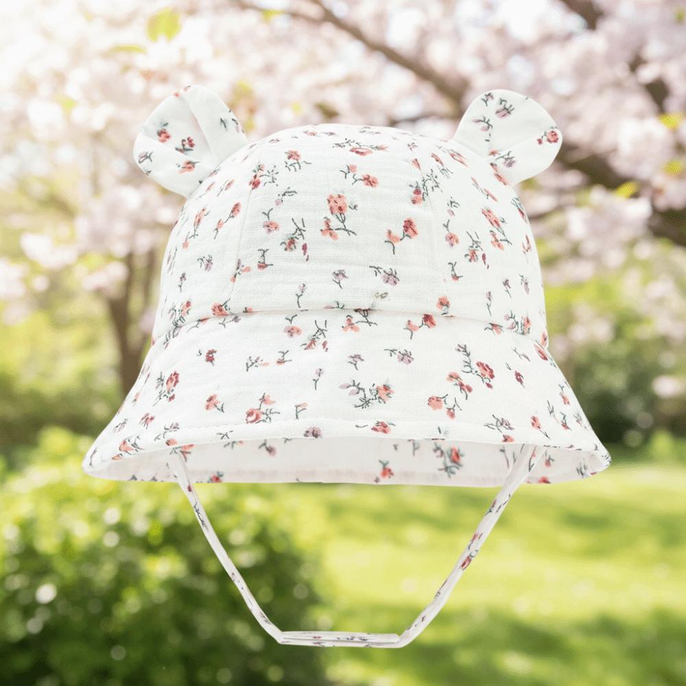 Adjustable Children Beach Caps Print Design Rabbit Ear Hat Unisex Baby Sun Hat Kids Wear