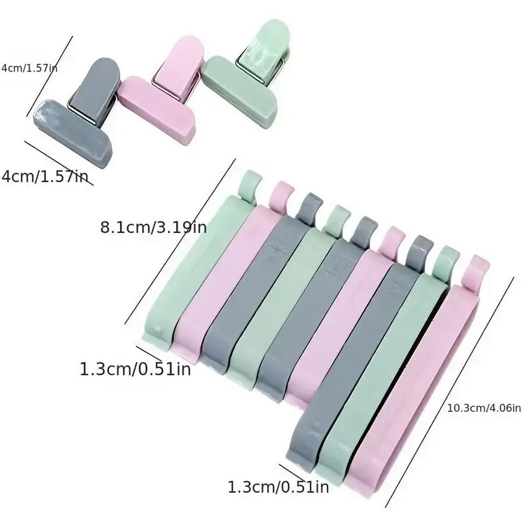 12pcs/set Food-Safe Plastic Bag Sealing Clips - Keep Snacks Fresh and Prevent Oxidation with Anti-Oxidation Clip Clamp Sealer