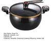 Nepřilnavý keramický hrnec na polévku s poklicí 8L Mikrotlakový hrnec Hrnec na vaření bez těžkých kovů