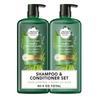 Herbal Essences Shampoo + Conditioner 597ml Per Set (1 pakje) Hennep Krachtige Aloë Kruidenessenties bio:vernieuwen Sulfaatvrij