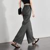 Wrinkled texture thin casual wide leg pants for women in summer 2025, loose and versatile, slimming and floor hugging pants