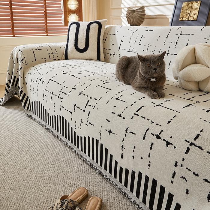 Spring and summer new foreign trade chenille sofa blanket sofa towel dust cover four seasons anti-cat scratch sofa blanket