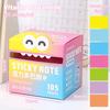 105 listů Vytahovací lepicí bločky Přenosné lepicí bločky Průhledné barevné lepicí bločky Vodotěsné samolepicí lepicí bločky
