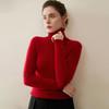 Women's 100% Pure Cashmere High Neck Seamless Turtleneck Sweater - Slim Fit Autumn Winter Knitwear