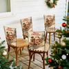 2/4/12pcs/set Merry Christmas Santa Claus Chair Cover Table Decoration Dining Seat Chair Covers Dining Room Bar Party Banquate
