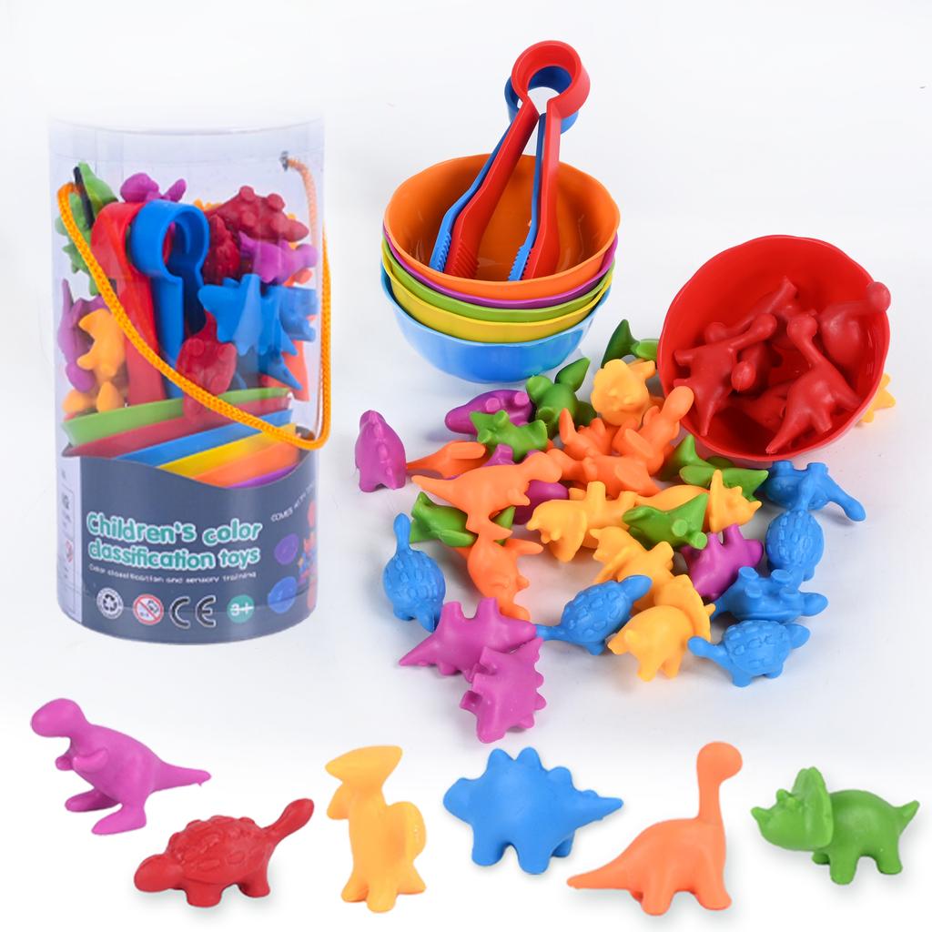 Counting Animal Sorting Toys for Toddlers Preschool Learning Activities for Math Color Cognition Montessori Baby STEM Gift