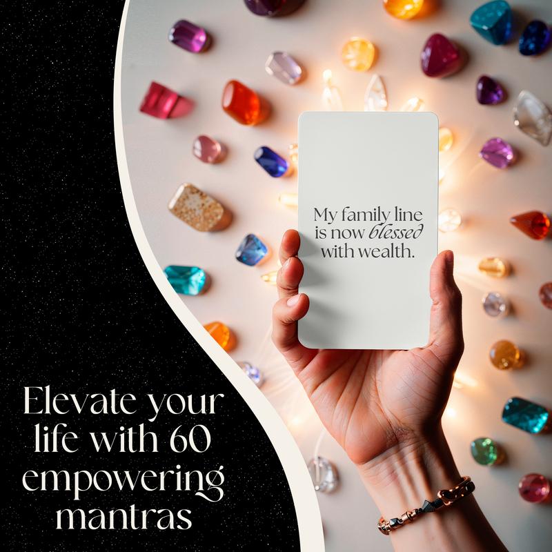 TangoBird Miracle Mantras Affirmation Deck - 60 Cards for Manifestation and Daily Affirmations