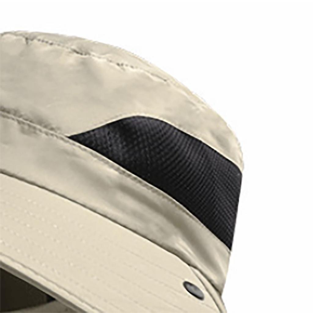 Nacken-Gesichts-Klappe Outdoor-Kappe Sonnenschutz Atmungsaktiv Modisch Outdoor Wander-Fischerei-Hut Khaki