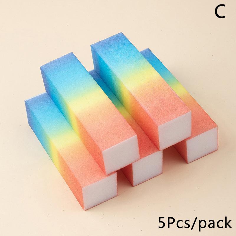 

5 шт. Баф для ногтей, шлифовальный блок, полировочный блок, пилка для педикюра, кончиков, маникюрный уход, губка-баф, аксессуары для гель-лака, инструменты