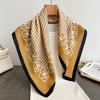 Spring and Autumn New Korean Small Square Scarf Women's 71 Cotton and Linen Versatile Small Scarf Neck Shirt Decorative Silk Scarf
