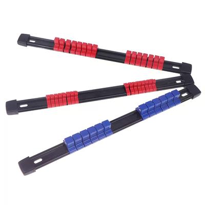 ABS Socket Organizer Holder Trays For Toolboxes, 1/4 , 3/8, 1/2, Portable Mountable Sliding Stand Sleeve Rail Rack Tool