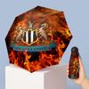 Newcastle United Football Pattern Printed Mini 5 Folds 8 Ribs Compact Umbrella Windproof Waterproof Lightweight Portable Folding