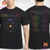New Coldplay Music Of The Spheres World Tour 2025 Concert T-Shirt Size S-4XL Unisex T-Shirt