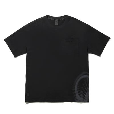 Li Ning X Jackie Chan Collaboration Kung Fu Series Antibacterial Comfortable Short Sleeve T-Shirt Unisex Tops Black ATSW241-2