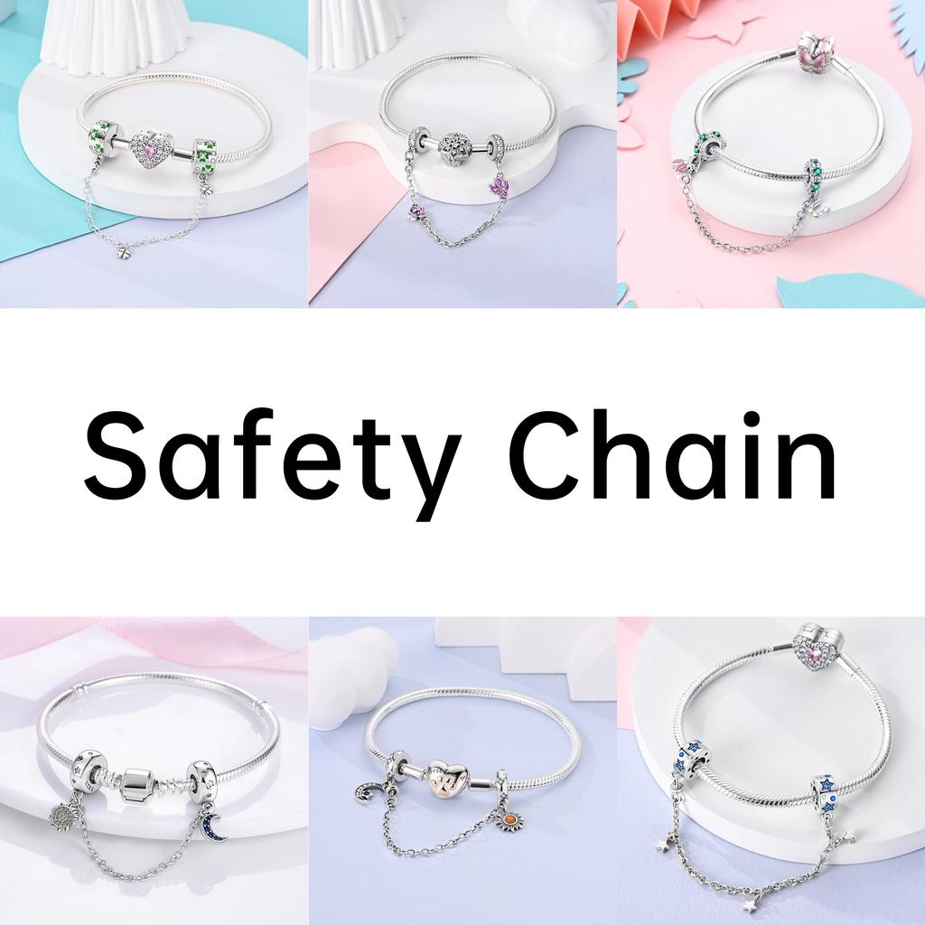 Lucky Unicorn Safety Chain copper Authentic Colored Zircon Boy Girl Charm Do It Yourself Jewellery Making Ideal For Bracelets Bangle