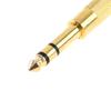 Gold 6.3mm 1/4" Male Plug to 3.5mm 1/8" Female Jack Stereo Headphone Audio Adapter Home Connectors Adapter Microphone Hot Sell