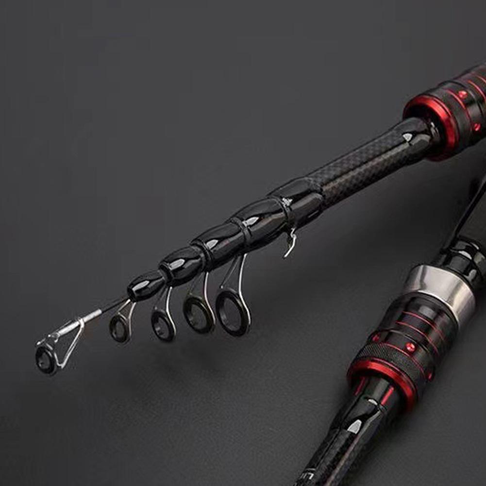 Telescopic Fishing Rod Carbon Fiber Fishing Pole Spinning Casting Rod for River Lake Reservoir Ice Fishing and So