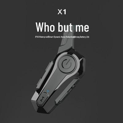 Englisches Bluetooth Motorradhelm-Headset: 600-Meter Gegensprechanlage, Wasserdicht, Geräuschunterdrückung, Unisex-Design