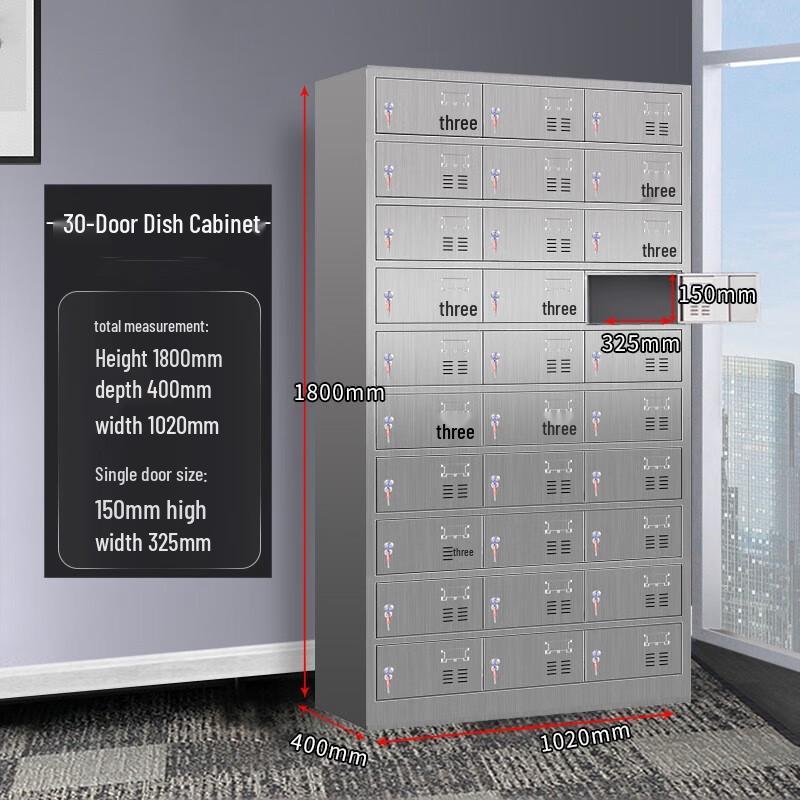 Triblang 304 Stainless Steel Multi-Compartment Dining Cabinet