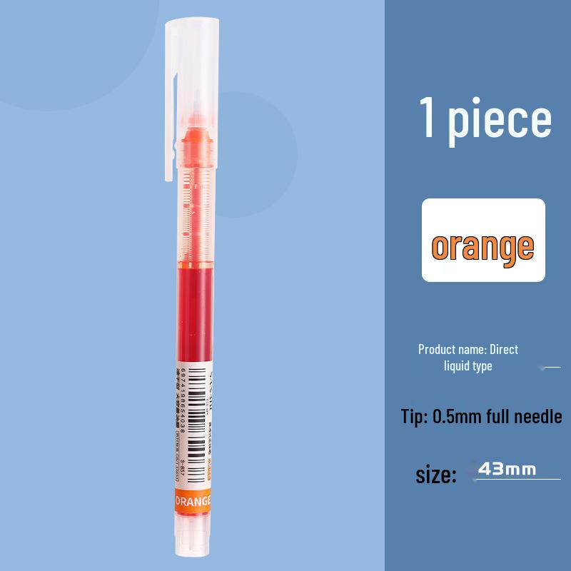 Vibrant Quick-Dry Gel Ink Rollerball Pen 0.5mm Needle Tip, Large Capacity