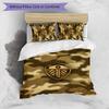 Set Lenzuola Stampa Leeds United Football 3 Pezzi, Comodo Set Copripiumino per Camera da Letto Amico della Pelle