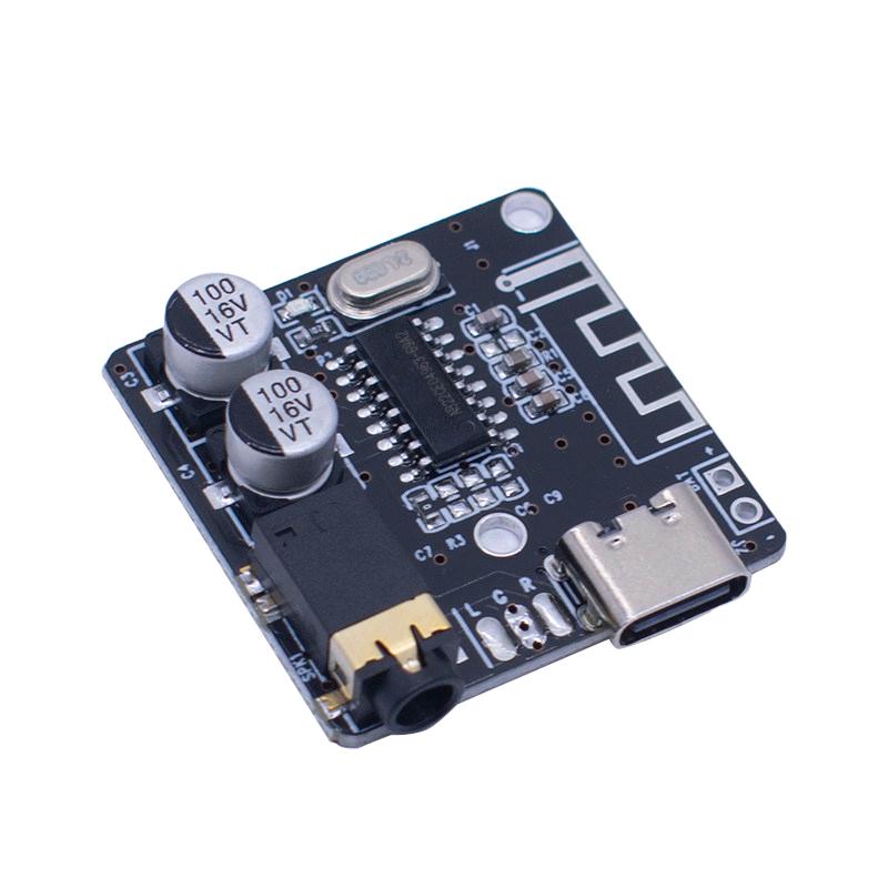 Bluetooth 1.1 Audio Receiver Module Type-C Power Supply 1.1mm AUX Output Stereo MP1 Decoder Board For DIY Speaker Modified Audio