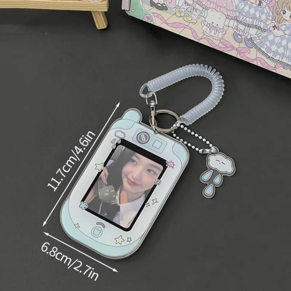 Cute 3 Inch Photocard Holder Kpop Acrylic Photo Card Case Mobile Phone/camera Shape Idol Card Protector