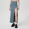 Women's INS Fashion Casual Slit Denim Midi Skirt