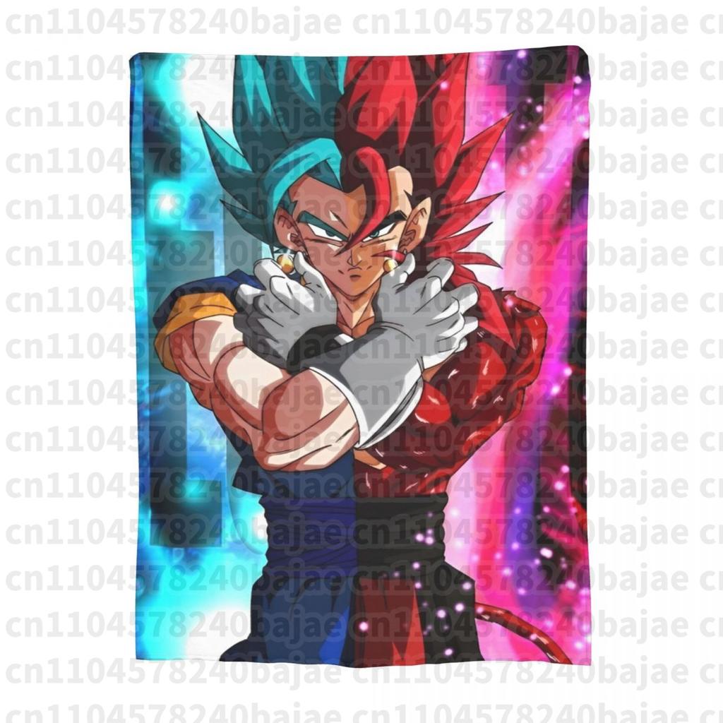 Dragon Ball Knitted Blanket Flannel Anime Son Goku Soft Throw Blankets for Bed Bedroom Quilt