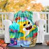1pc Shark1 Theme Blanket - Digital Print, Polyester, Cozy for All Seasons, Perfect for Outdoor, Camping, and Travel