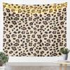 Rose Cheetah Tapestry Wall Hanging Leopard Print Tapestry For Kids Boys Girls Children Romantic Red Rose Floral Wall Tapestry