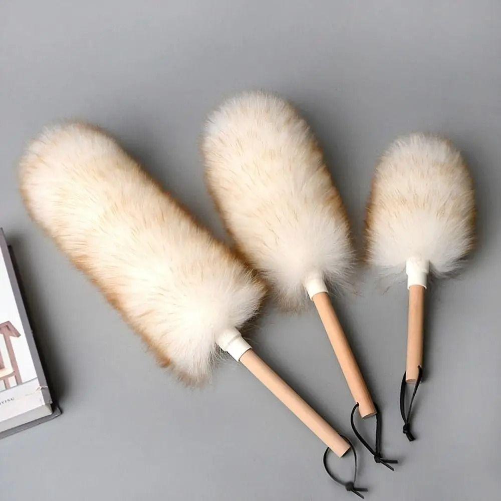 

Soft Wool Duster Washable Feather Duster Household Tools Cleaning Brush Sofa S