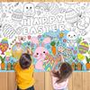 Pôster de Colorir de Páscoa Toalha de Mesa Descartável de Papel para Festa Infantil 80*110cm Usada Para Festas Cultivando as Mãos das Crianças
