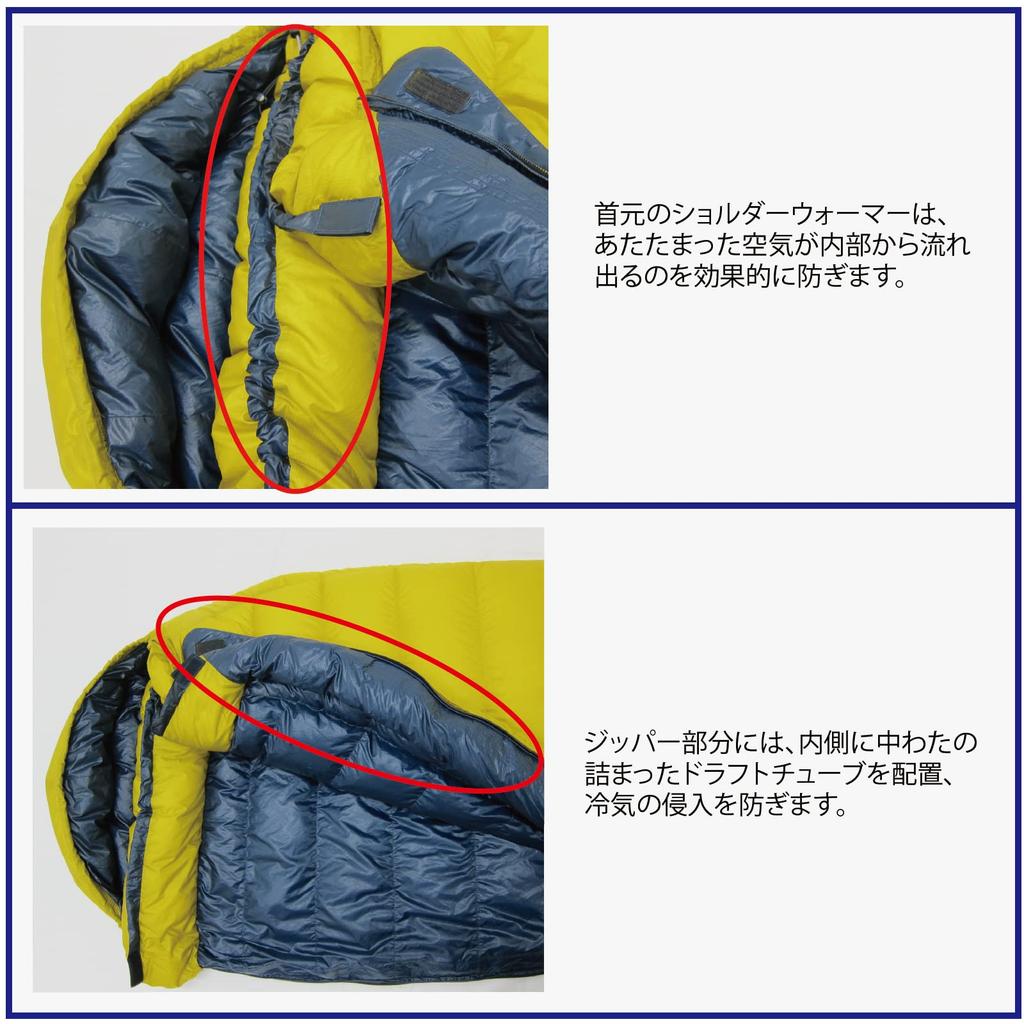 [ISCA] Mummy-type Sleeping Bag Air Plus 450 Mustard 149533 Body Size 78 (shoulder Width) X 213 (total Length) Cm Storage Size 16 X 32 Cm