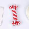 Dog Rope Toy Bone Shaped Dog Chew Toy for Teething Training Interactive Play Cotton Rope Pet Toy for Small Medium Dogs