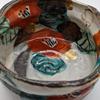 Mino Ware Wada Hitori Matcha Tea Tea 11 X 10 Golden Colored Made In Japan Bowl, Kutsu-shaped Bowl, Cup, Cm, Kutsu-shaped, Camellia, 105-0044