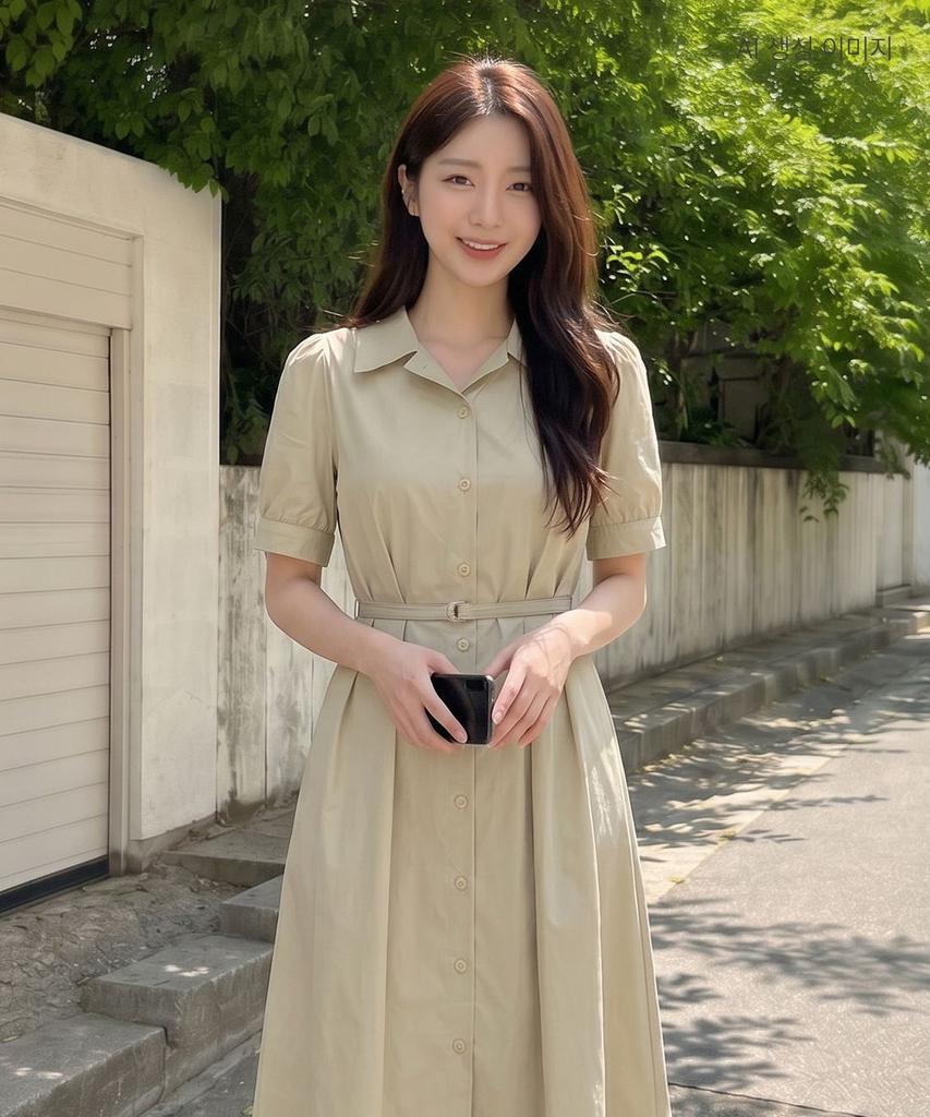 ROEM Shirt Collar Dress Rmowg25R12