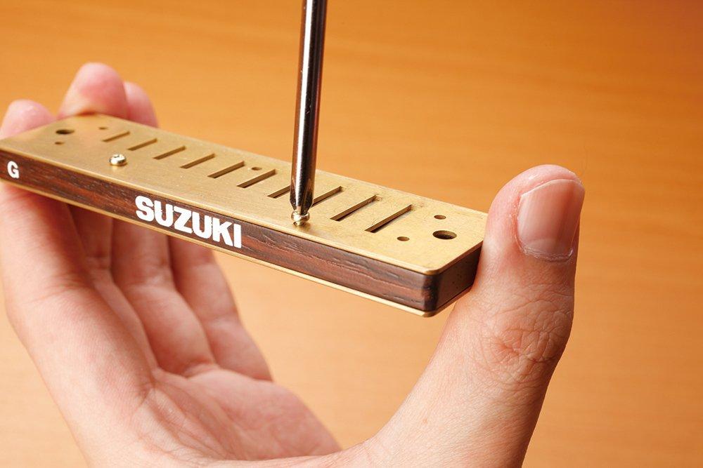 SUZUKI 10 Hole Harmonica PURE HARP Tone MR-550 A
