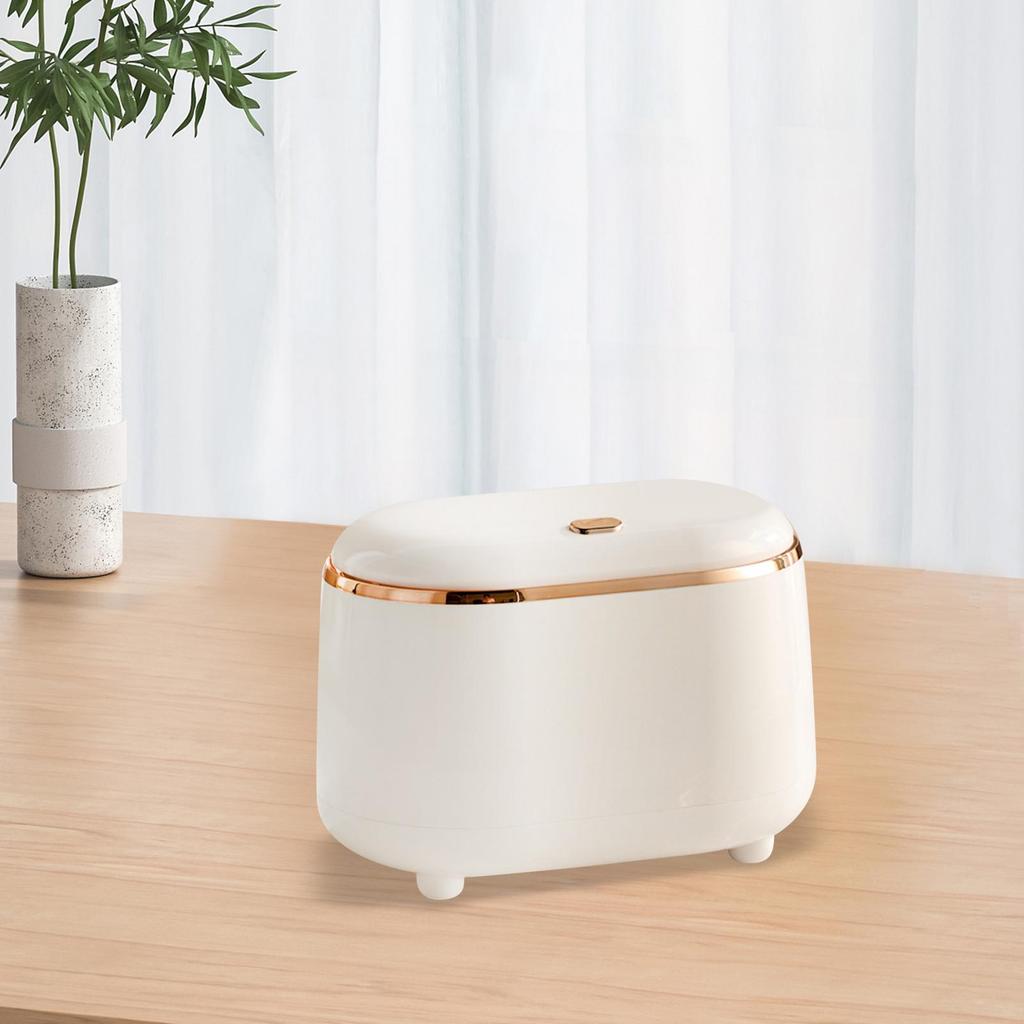 Pressing Small Desktop Garbage Can Stylish Large Opening Anti Slip Leg Recycle