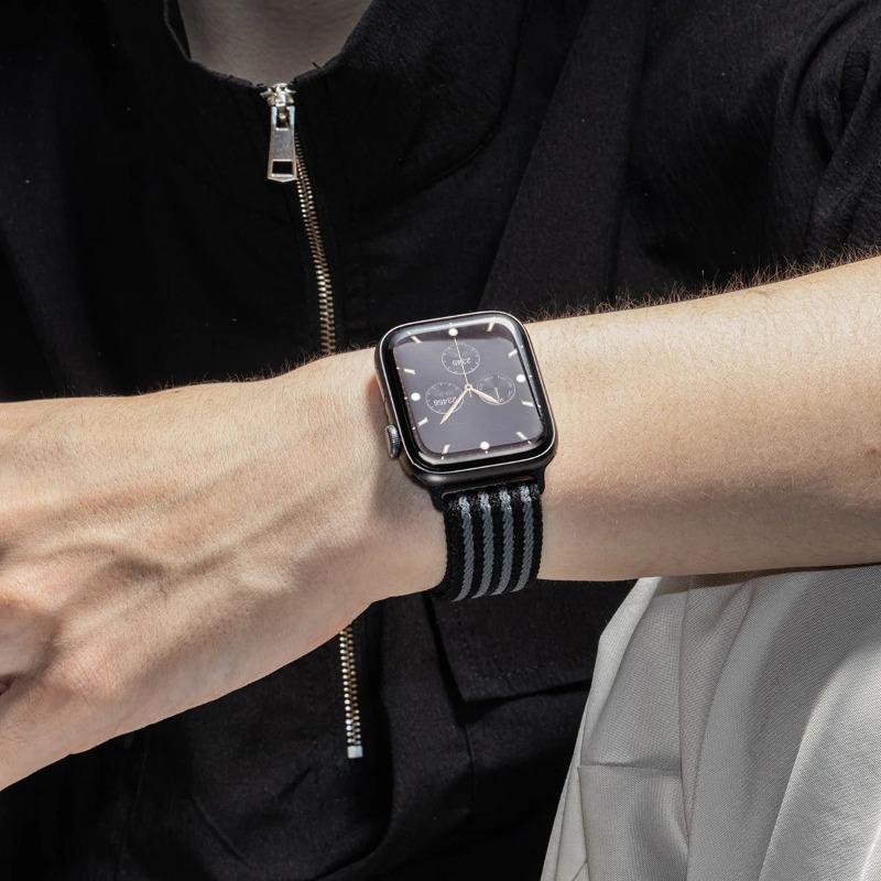 Nylon Braided Band For Apple Watch Series11 10 42mm 46mm 45 41mm 44 40 38mm Magnetic Strap For Iwatch Ultra 3 2 49mm 9 8 7 SE3