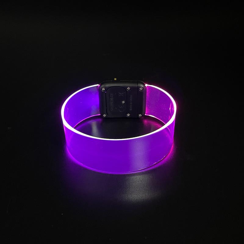 Laser-Engraved Luminous TPU Bracelet for Concert Cheers