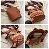 High-End 2025 Women's Ethnic Woven Tassel Crossbody Bucket Bag