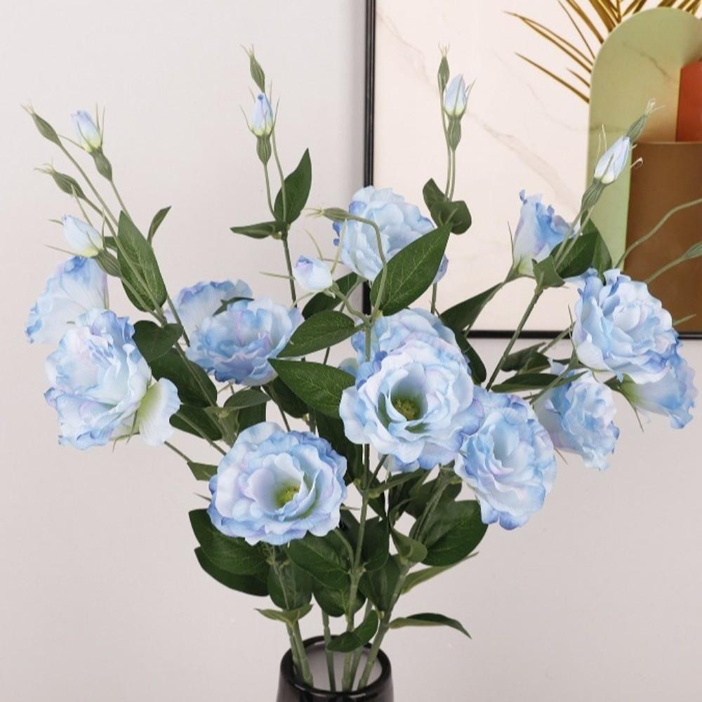 Platycodon Flower Simulation Big Lisianthus Real Touch Faux Balloon Branch  Teacher's Day