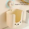 Storage Box with Vacuum Suction Cup Wet Tissue Holder Hygienic Wipe Holder Cute Bear Shape Kitchen Bathroom Organizer