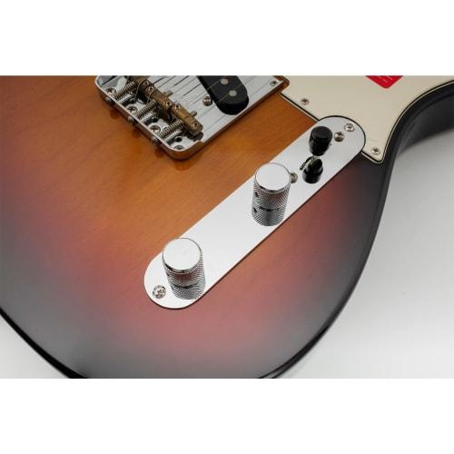 Musiclily Pro 32mm Telecaster Control Plate (Inches Compatible) for TL Electric Guitars, Chrome