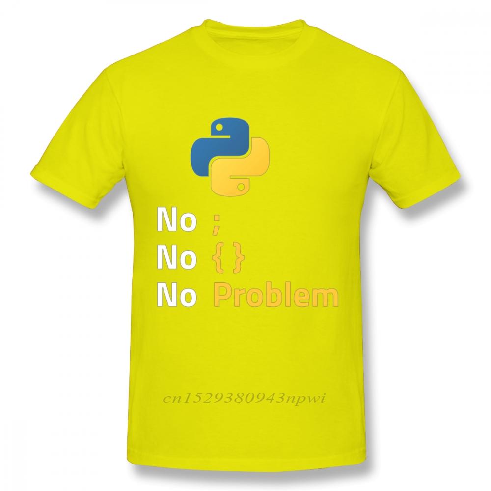 Computer Programming Language Python T Shirt Design For Code Programmer Homme Tee Shirt Crewneck Camiseta