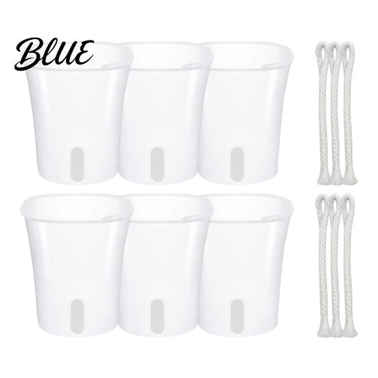 Mini Planters for Alocasia Corms Self Watering Plant Pots Indoor Plants Small with Water Level Indicator Clear Flower Windowsill Inner Cup Drainage